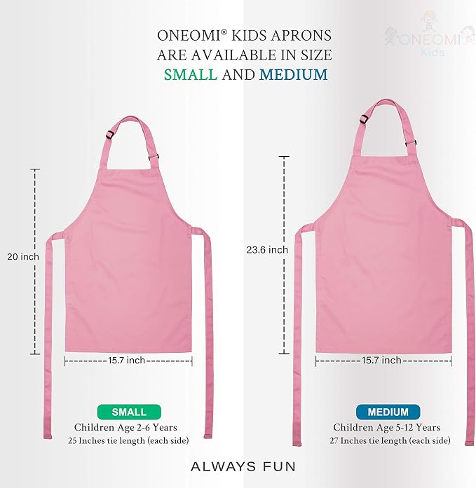 Kids Apron, Medium, 100% Cotton With An Adjustable Strap to fit All Ages - Image 5