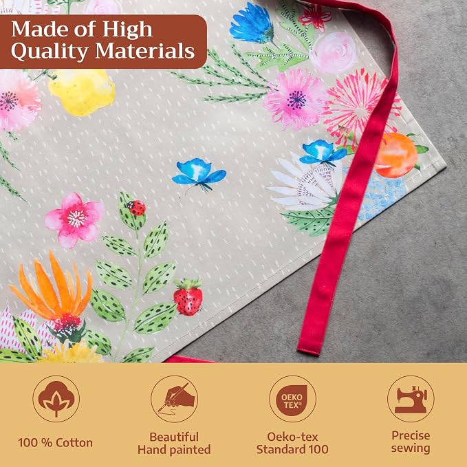Maison d' Hermine 100% Cotton Apron for women with Pocket Kitchen Chef Apron for Men Cooking Mothers Day Gifts - Image 3