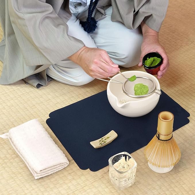 Matcha Whisk Set, Matcha Kit 10-Pcs, Bamboo Whisk and Bowl with Spout & Measuring Spoon & Glass, Japanese Tea Making Tools, White