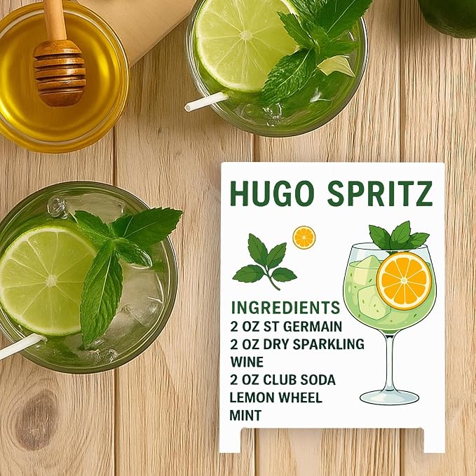 Hugo Spritz Bar Decor Sign Funny Coffee Bar Accessories Plaque for Home Pub Lounge Man Cave Party Decoration for New Couples Drink Lovers & Bartenders Christmas Gifts - Image 5