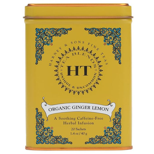 Harney & Sons Organic Ginger Lemon Tea, 20 Count