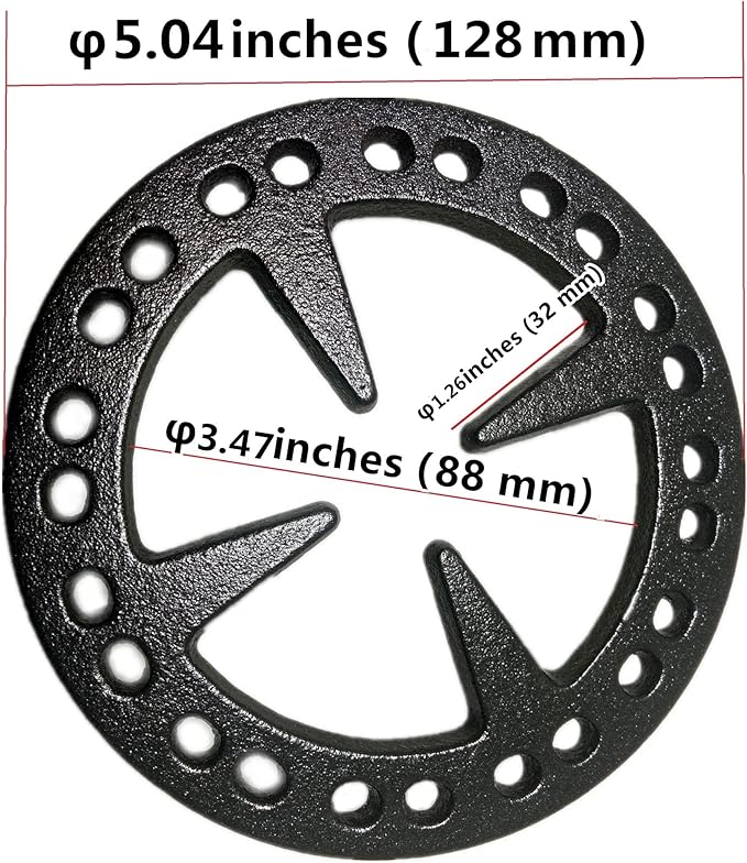 MCAMPAS 5 inch Gas Burner Plate Ring Reducer - Universal Cast Iron Reducer Ring for Coffee Pots,Stovetop Espresso Makers,Teapot, ,Coffee Moka - 2 Pack