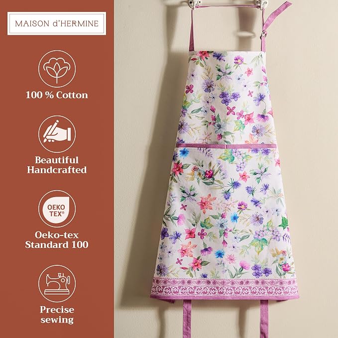 Maison d' Hermine 100% Cotton Apron for women with Pocket Kitchen Chef Apron for Men Cooking Mothers Day Gifts - Image 2