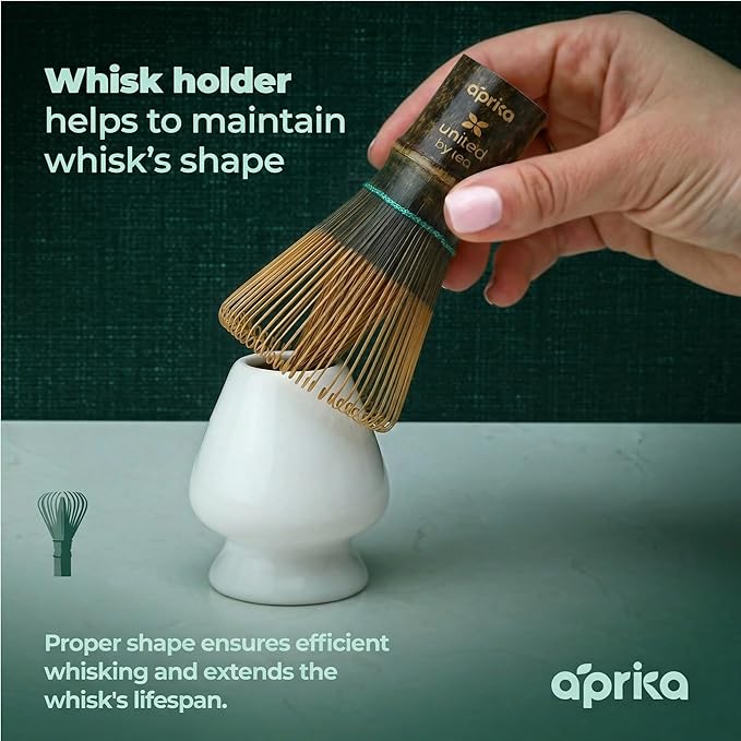 Traditional Purple Matcha Whisk - 100 Prong Bamboo Whisk For Ceremonial Tea Preparation - Authentic Japanese Purple Bamboo Whisker For Matcha Tea by Aprika Life