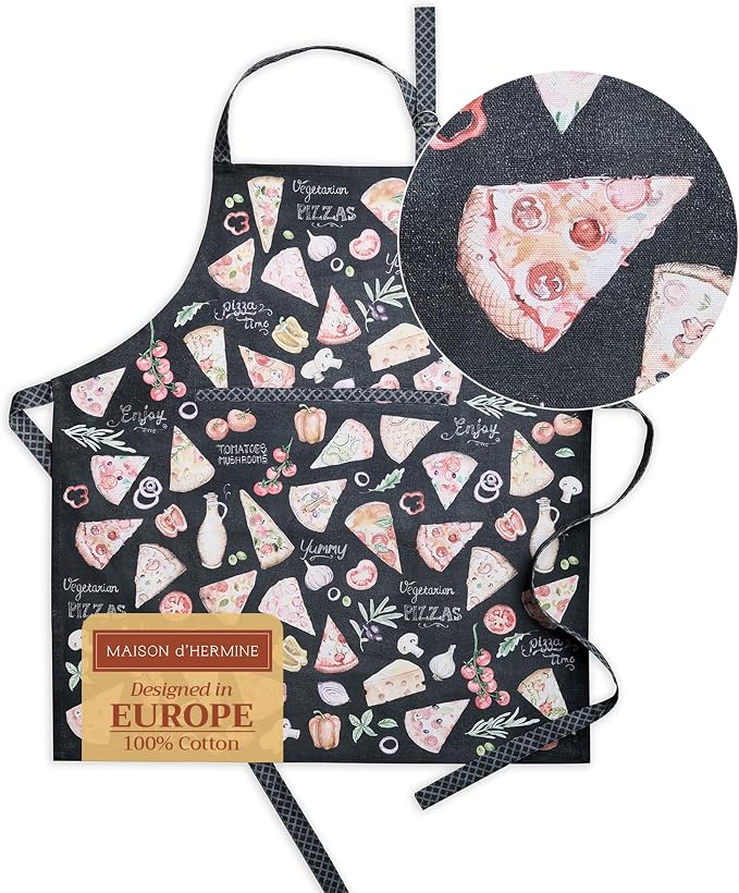 Maison d' Hermine 100% Cotton Apron for women with Pocket Kitchen Chef Apron for Men Cooking Mothers Day Gifts - Image 4