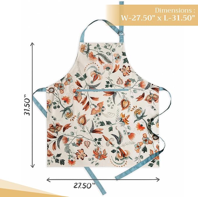 Maison d' Hermine 100% Cotton Apron for women with Pocket Kitchen Chef Apron for Men Cooking Mothers Day Gifts - Image 4