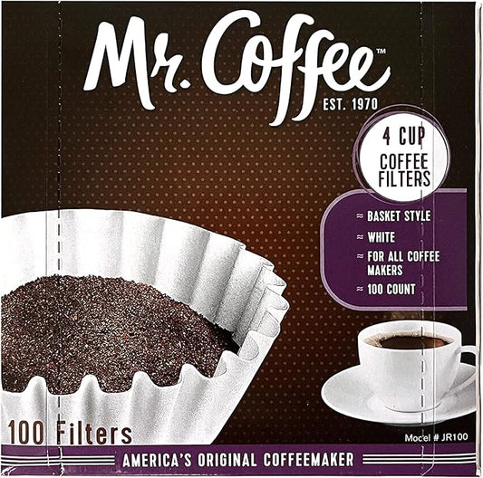 Mr. Coffee 4-Cup Coffee Filters, 100 Count (Package May Vary)