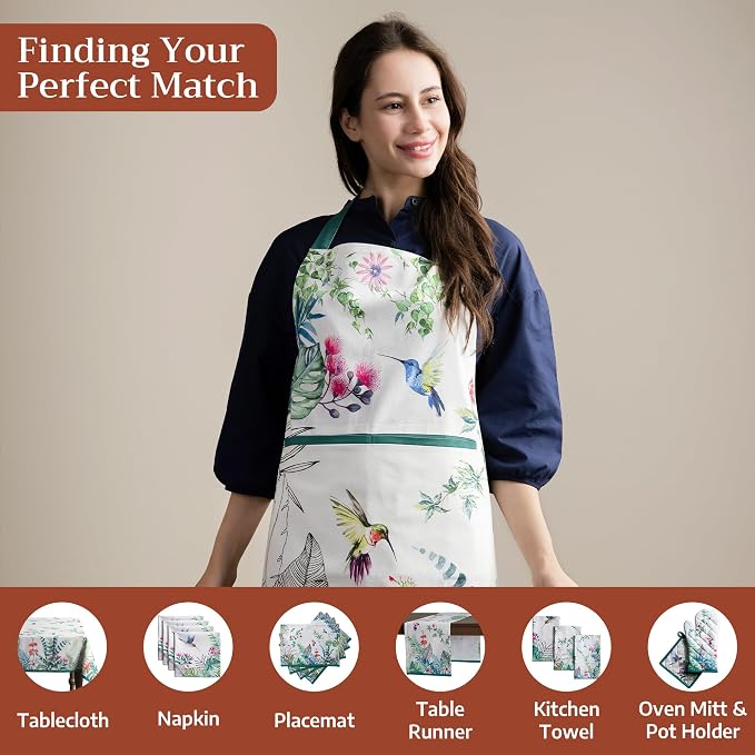 Maison d' Hermine 100% Cotton Apron for women with Pocket Kitchen Chef Apron for Men Cooking Mothers Day Gifts - Image 4