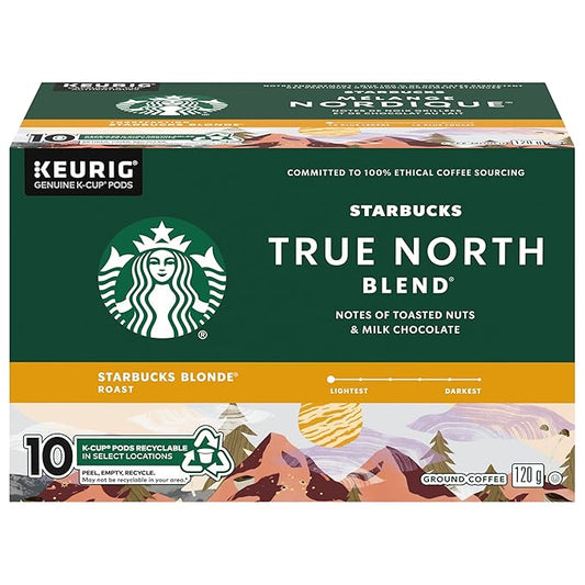 True North Blend Blonde Roast Coffee, K-cup Pods, 10 count, 120g/4 oz. Box (Imported from Canada)