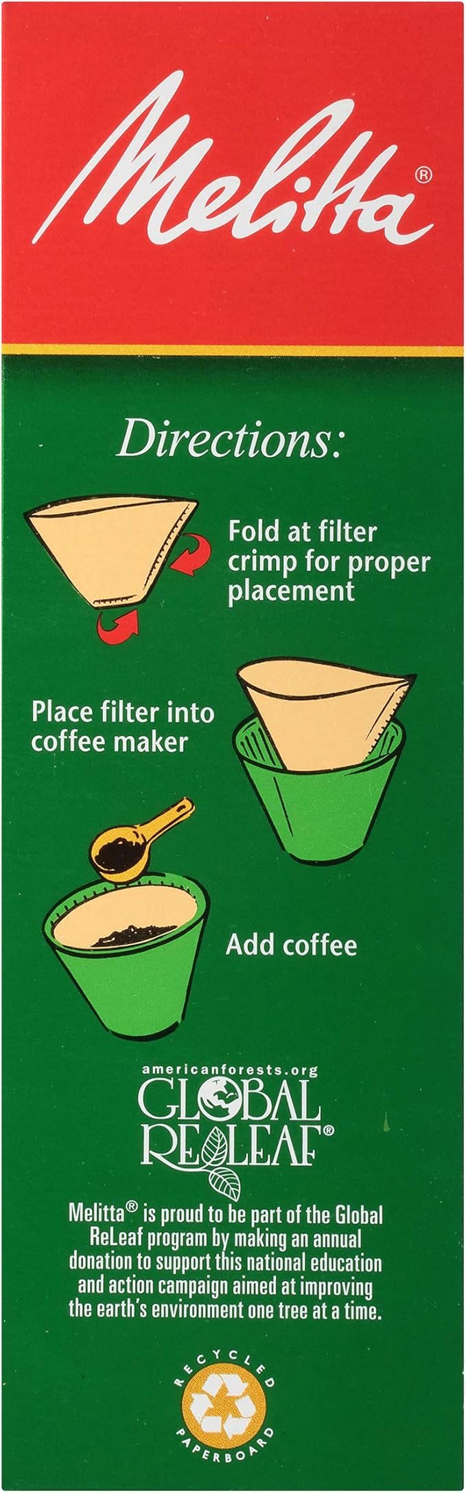 Melitta #2 Cone Coffee Filters, Bamboo, 80 Count