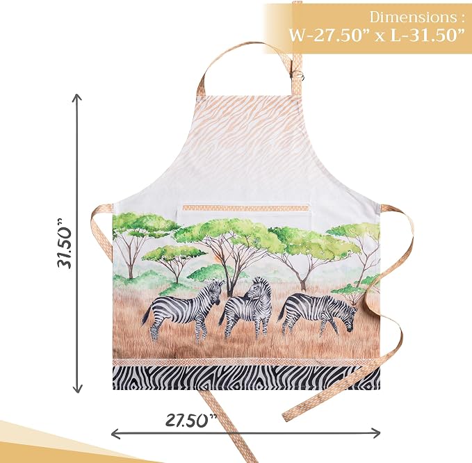 Maison d' Hermine 100% Cotton Apron for women with Pocket Kitchen Chef Apron for Men Cooking Mothers Day Gifts - Image 4