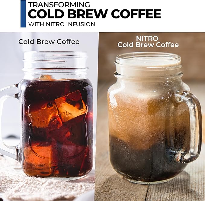 ICO 360pcs Nitrogen Cartridges, N2 Cartridges for Nitro Cold Brew Coffee Maker, 2g Non-threaded Nitro Cartridge for Making Nitro Cold Brew and Nitro Infused Beverages 'NOT FOR WHIPPED CREAM'