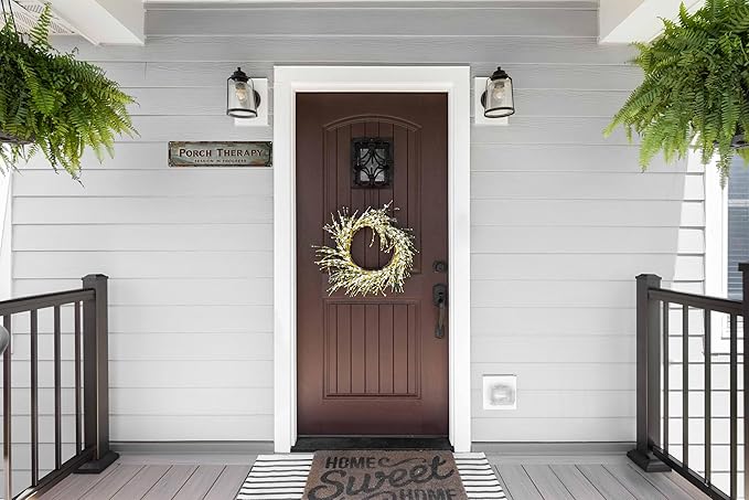 Porch Therapy Metal Sign 4x16in Rustic Boho Plaque for Cabin Porch Yard House Wall Decor Funny Outdoor Art
