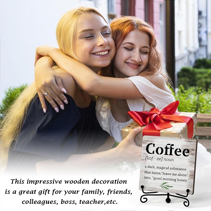 Coffee Bar Decor For Bar, Funny Cute Coffee Signs For Station Cafe Shop, Table Desk Kitchen Shelf Corner Decorations And Accessories (coffe-02) - Image 6