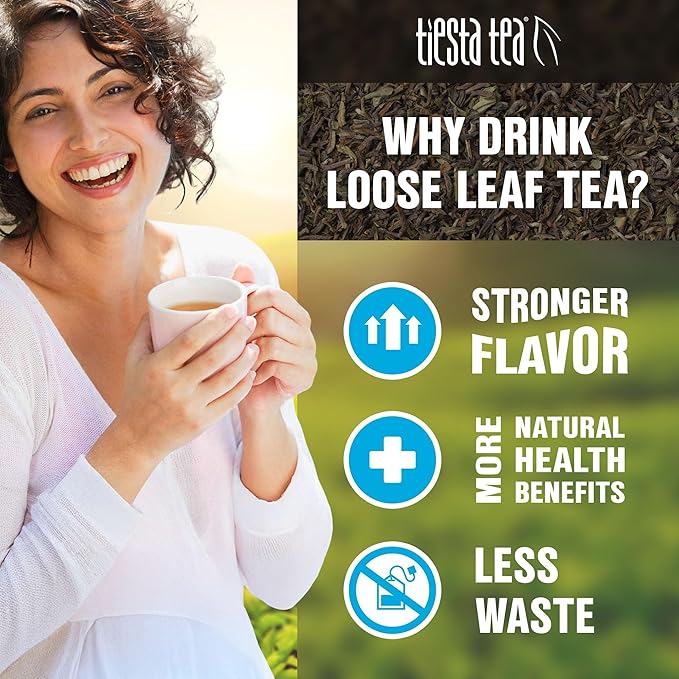 Tiesta Tea Loose Leaf Filters for Brewing, Disposable Infuser for Hot & Iced Drinks, Easy-Fill Steeper, Unbleached Paper, Single-Cup Infuser for Loose Leaves, 100 Empty Bags