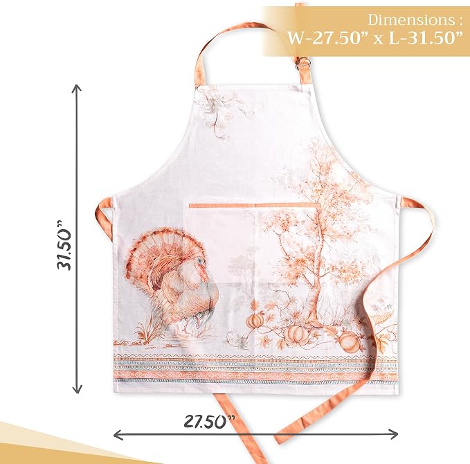 Maison d' Hermine 100% Cotton Apron for women with Pocket Kitchen Chef Apron for Men Cooking Mothers Day Gifts - Image 4