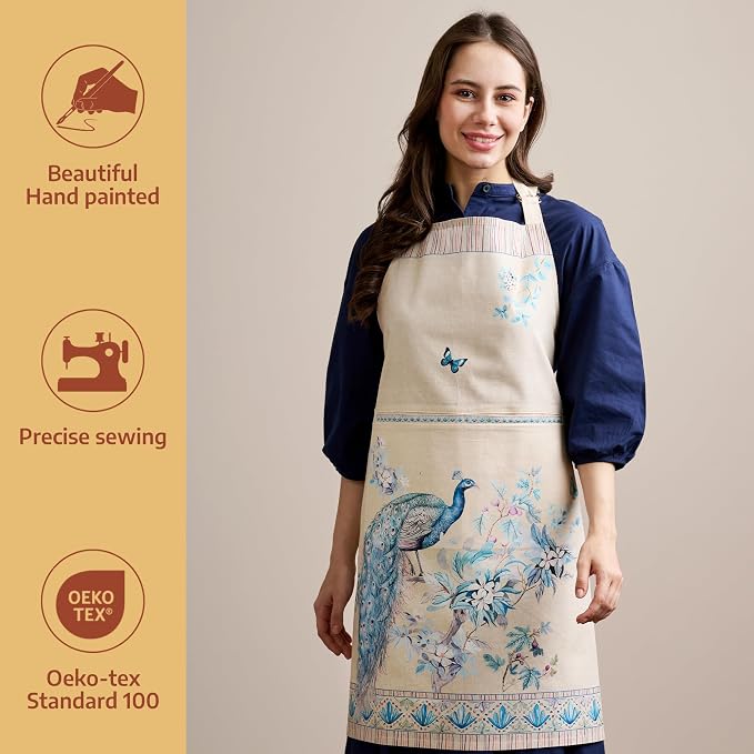 Maison d' Hermine 100% Cotton Apron for women with Pocket Kitchen Chef Apron for Men Cooking Mothers Day Gifts - Image 2