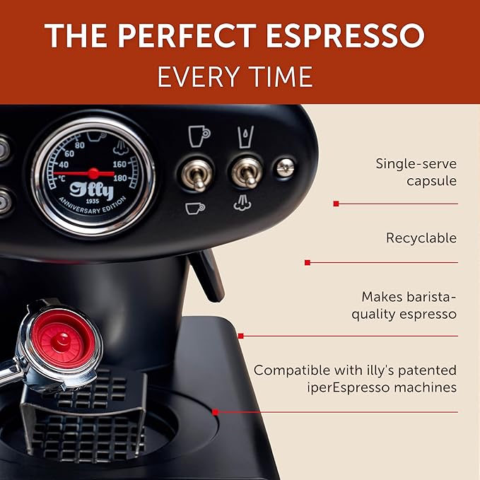 illy Coffee IperEspresso Capsules, Colombia Single Origin Medium Roast Coffee Pods, 100% Arabica, Premium Italian Blend, 18 Count, 6 Pack