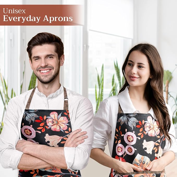 Maison d' Hermine 100% Cotton Apron for women with Pocket Kitchen Chef Apron for Men Cooking Mothers Day Gifts - Image 6