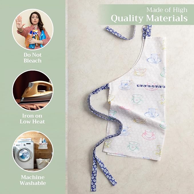 Maison d' Hermine 100% Cotton Apron for women with Pocket Kitchen Chef Apron for Men Cooking Mothers Day Gifts - Image 3