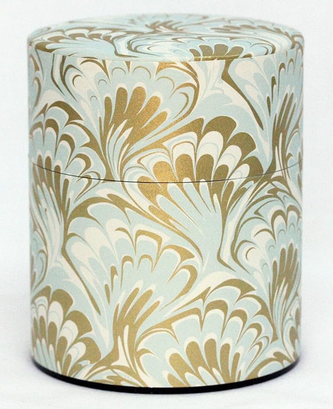 Tea Tin Canister: Florence Collection Wide 7oz (200g) TSC-050, Japan