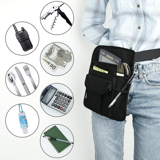 Beautyflier Premium Quality Waiter/Maid Waist Money Pouch - Restaurant/Hotel Bar Apron Bag With Adjustable Belt - Image 5