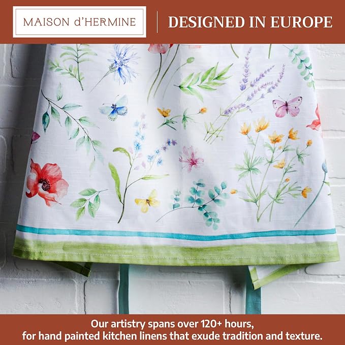 Maison d' Hermine 100% Cotton Apron for women with Pocket Kitchen Chef Apron for Men Cooking Mothers Day Gifts - Image 2