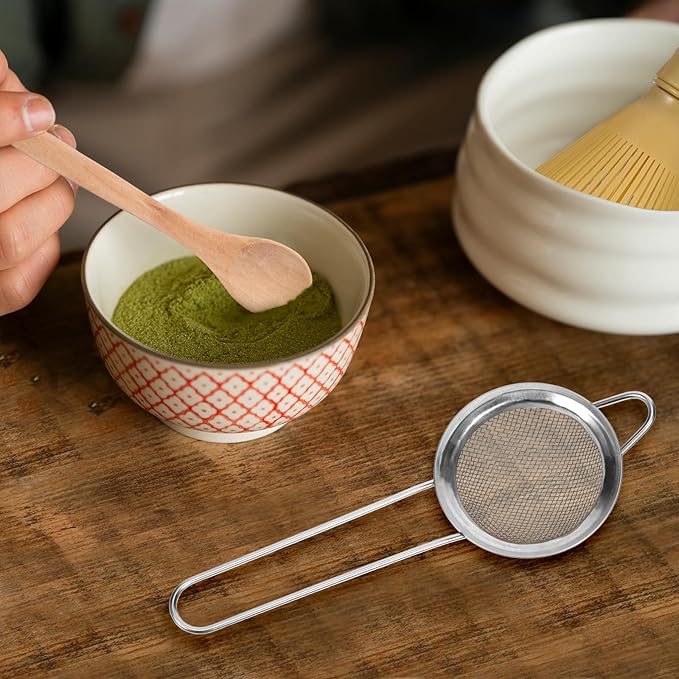 3PCS Resin Matcha Whisk Set, Easy-To-Clean Bamboo Macha Tools for Perfect Stirring, Suitable for Making Ceremonial-Grade Matcha, Tea Accessories for Tea Lovers for Christmas, Birthdays