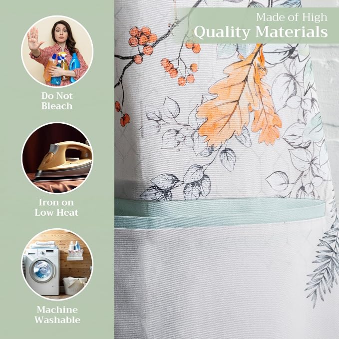 Maison d' Hermine 100% Cotton Apron for women with Pocket Kitchen Chef Apron for Men Cooking Mothers Day Gifts - Image 3
