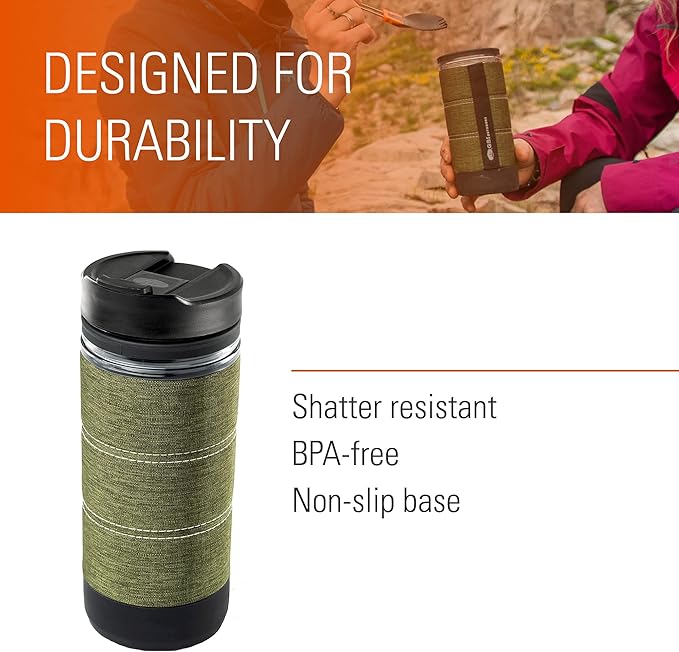 GSI Outdoors Commuter Javapress | Insulated, Spill-Resistant Javapress for Commuting, Travels and Camping