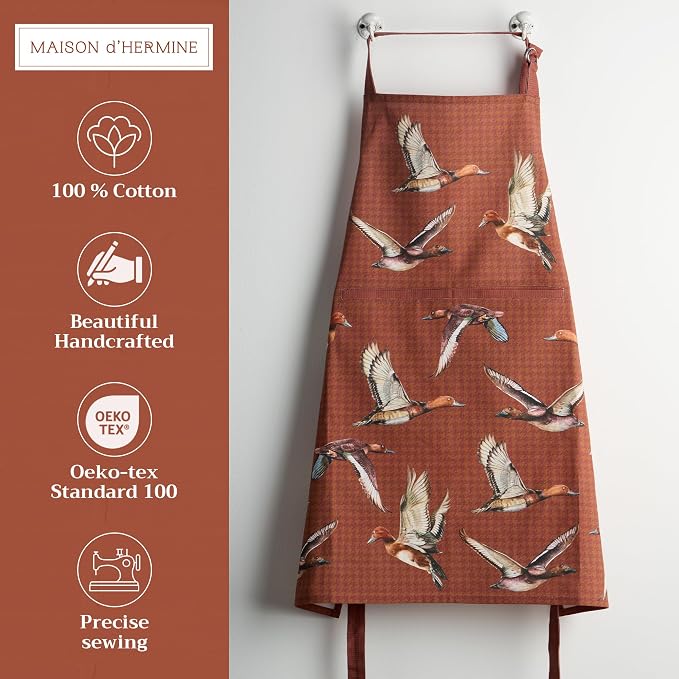 Maison d' Hermine 100% Cotton Apron for women with Pocket Kitchen Chef Apron for Men Cooking Mothers Day Gifts - Image 2