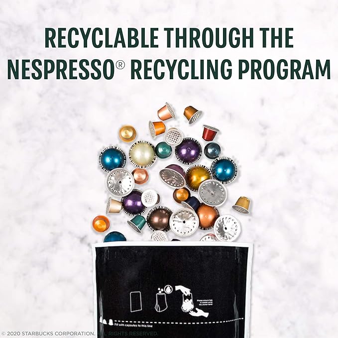 Starbucks by Nespresso Vertuo, Single-Origin Sumatra, Dark Roast Coffee, 32-count Coffee Pods, Brews 7.8 oz.
