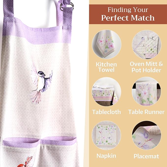 Maison d' Hermine 100% Cotton Apron for women with Pocket Kitchen Chef Apron for Men Cooking Mothers Day Gifts - Image 5