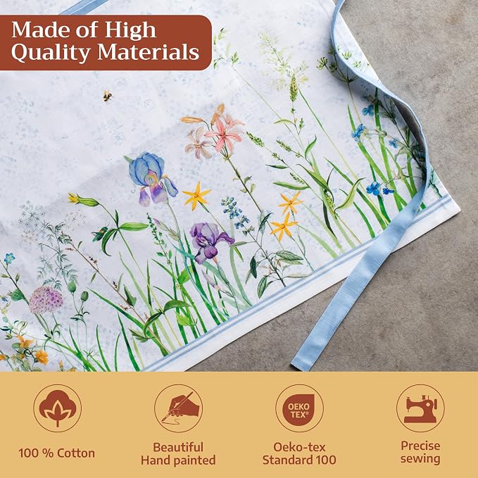 Maison d' Hermine 100% Cotton Apron for women with Pocket Kitchen Chef Apron for Men Cooking Mothers Day Gifts - Image 3