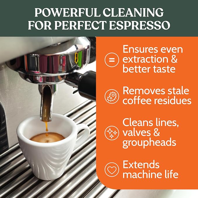 Roobi Professional Espresso Machine Cleaning Powder. Carbon Neutral Espresso Cleaner Powder. Up to 90 uses, 900gr. - Image 2
