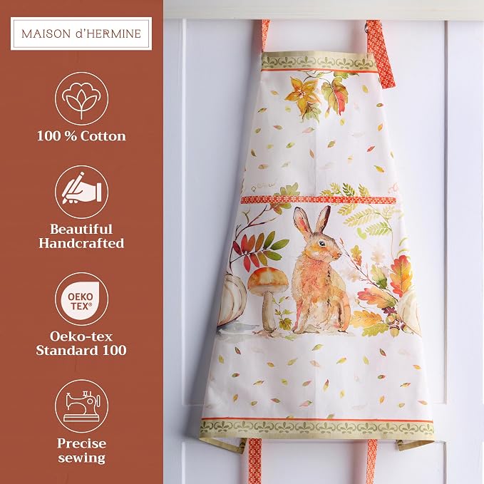Maison d' Hermine 100% Cotton Apron for women with Pocket Kitchen Chef Apron for Men Cooking Mothers Day Gifts - Image 2