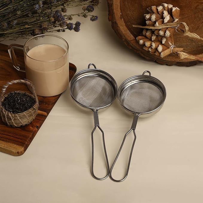 TMT Chai Tea Strainer - Small Stainless Steel Coffee & Tea Filter