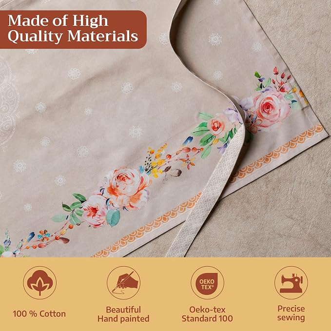 Maison d' Hermine 100% Cotton Apron for women with Pocket Kitchen Chef Apron for Men Cooking Mothers Day Gifts - Image 3