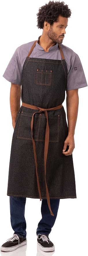 Chef Works Unisex Memphis Chefs Bib Apron - Image 2