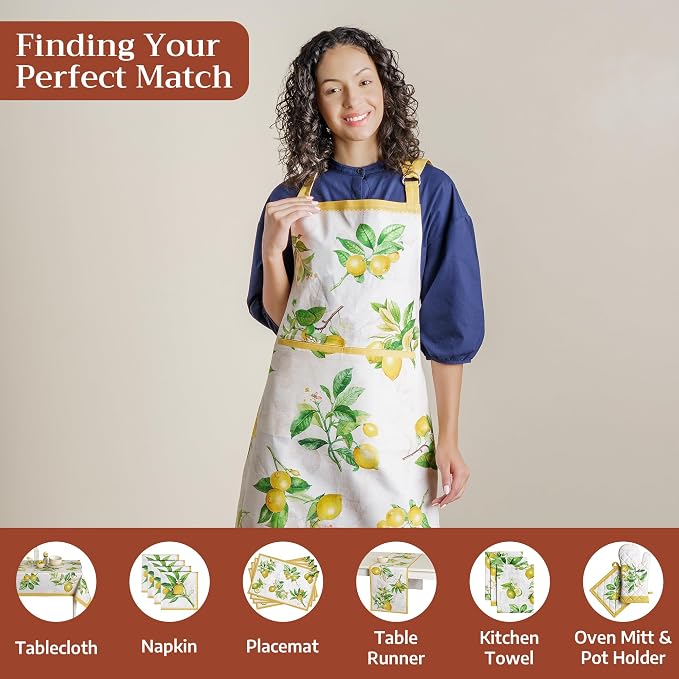 Maison d' Hermine 100% Cotton Apron for women with Pocket Kitchen Chef Apron for Men Cooking Mothers Day Gifts - Image 4