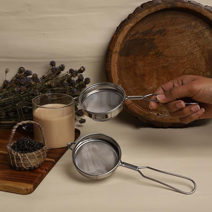 TMT Chai Tea Strainer - Small Stainless Steel Coffee & Tea Filter