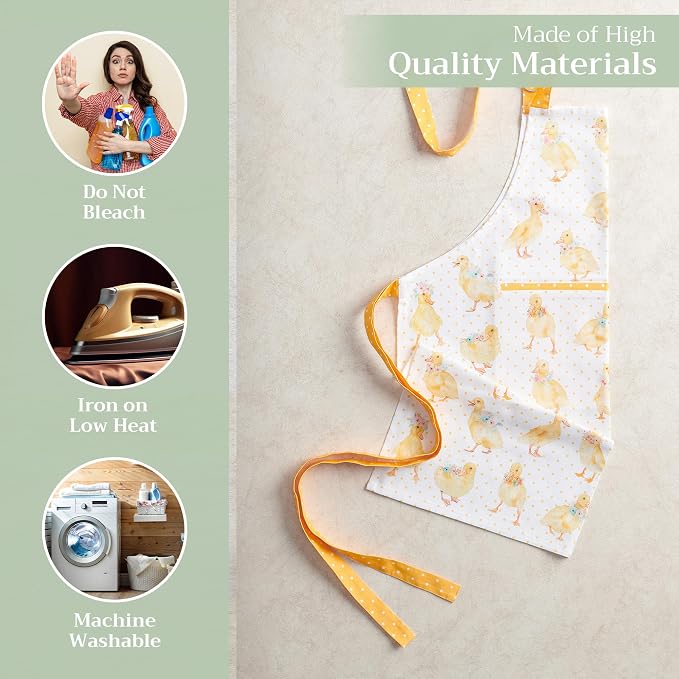 Maison d' Hermine 100% Cotton Apron for women with Pocket Kitchen Chef Apron for Men Cooking Mothers Day Gifts - Image 3