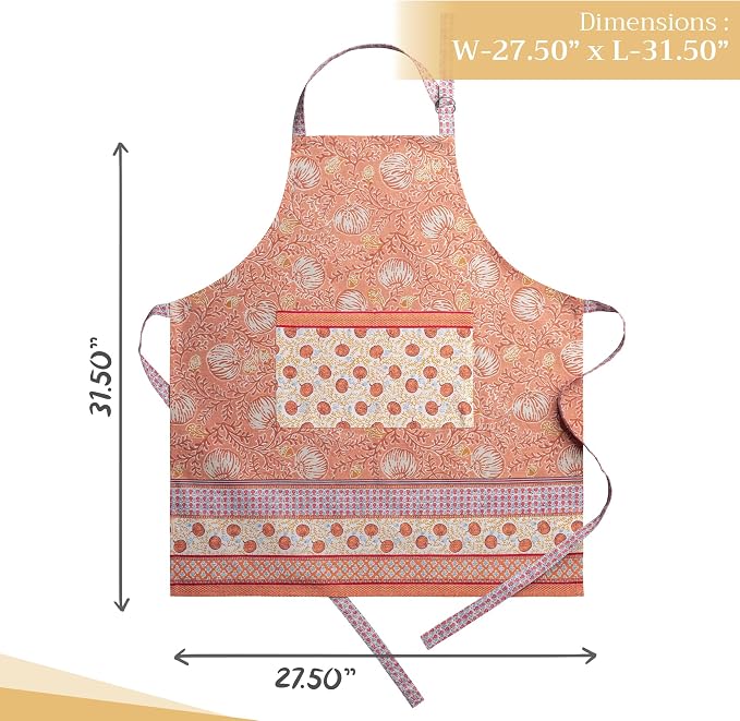 Maison d' Hermine 100% Cotton Apron for women with Pocket Kitchen Chef Apron for Men Cooking Mothers Day Gifts - Image 4