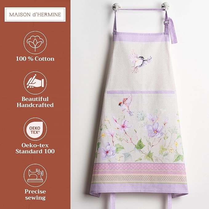 Maison d' Hermine 100% Cotton Apron for women with Pocket Kitchen Chef Apron for Men Cooking Mothers Day Gifts - Image 2