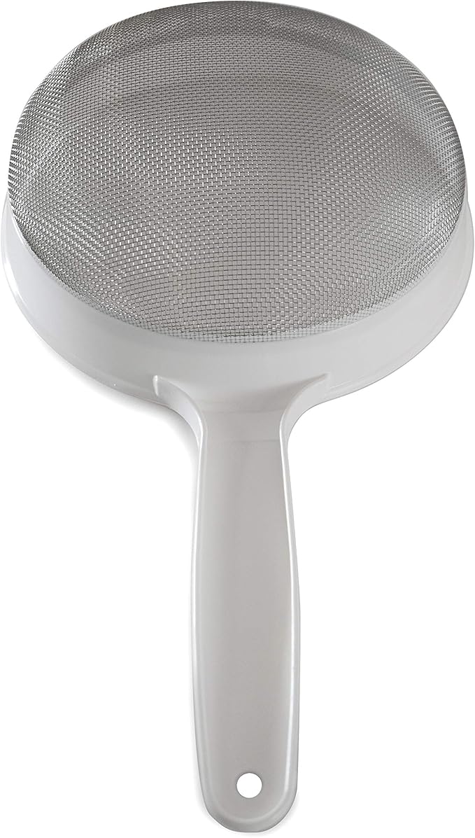 Norpro Stainless Steel Strainer, 8-1/2", 8.5", White