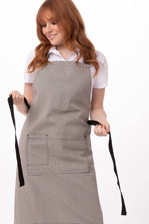 Chef Works Unisex Portland Kitchen Apron, Black, One Size - Image 8