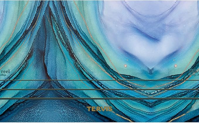 Tervis Traveler Inkreel - Teal Wave Made in USA Double Walled Insulated Tumbler Travel Cup Keeps Drinks Cold & Hot,