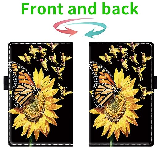 Server Books for Waitress, with 7 Large Pockets, Waiter Serving Book, Waitstaff Server Order Pads, Cute PU Leather Server Book with Pen Holder Fit Server Apron,Butterfly & Birds - Image 2