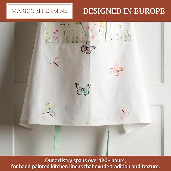 Maison d' Hermine 100% Cotton Apron for women with Pocket Kitchen Chef Apron for Men Cooking Mothers Day Gifts - Image 2