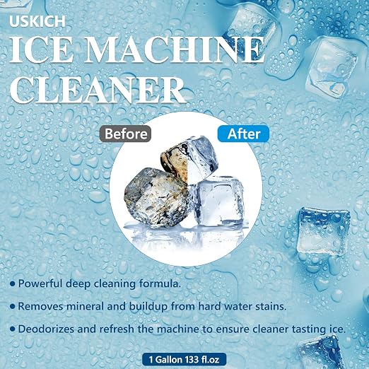 Ice Machine Cleaner Maker Descaler - Nickel Safe Descaler, Ice Maker Cleaner Compatible with Whirlpool, Scotsman, KitchenAid, Affresh, Hoshizaki, GE Opal Cleaning Kit, (1Gallon, 33 Uses) - Image 2